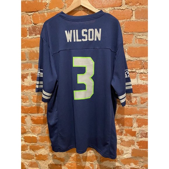 Russell Wilson #3 Seahawks NFL Team Apparel Men’s Size XL Jersey Seattle - Picture 3 of 3